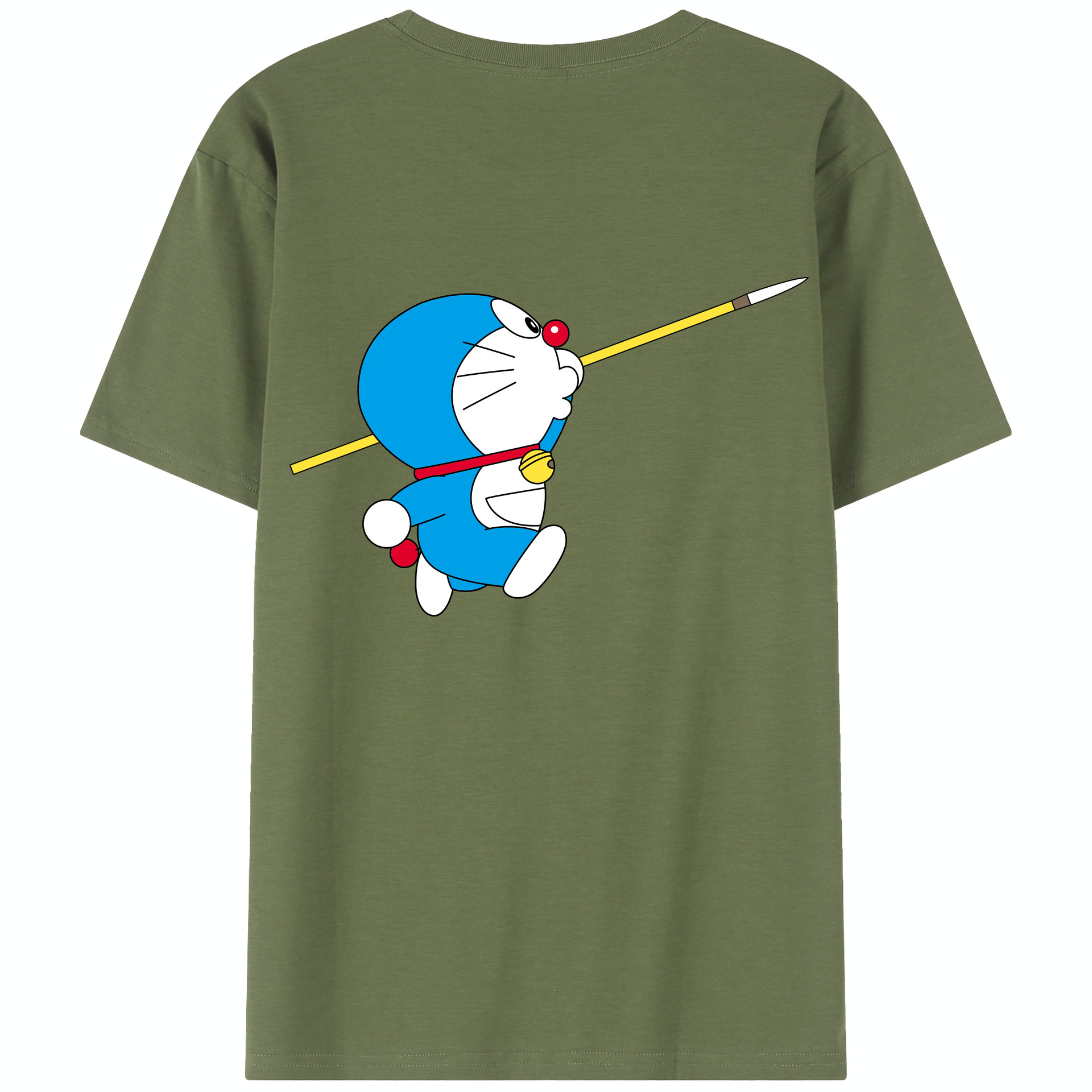 （画像用） ドラえもん Doraemon 綿100％半袖Tシャツ（背面プリント）